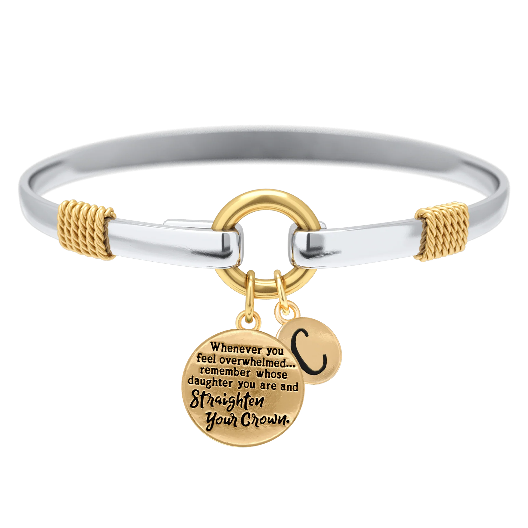 Straighten Your Crown - Two-Tone Charm Bracelet
