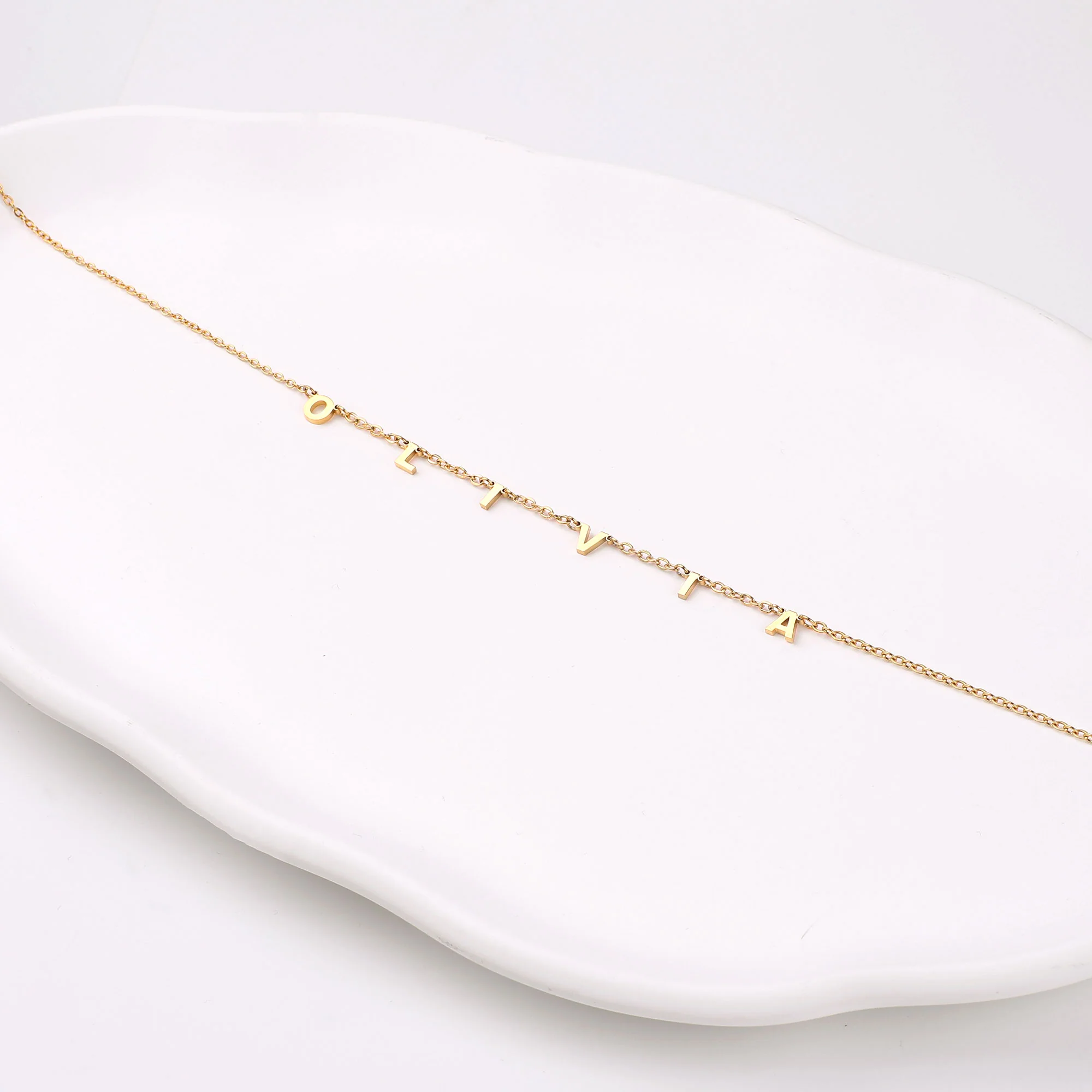 Personalized Minimalist Letter Necklace