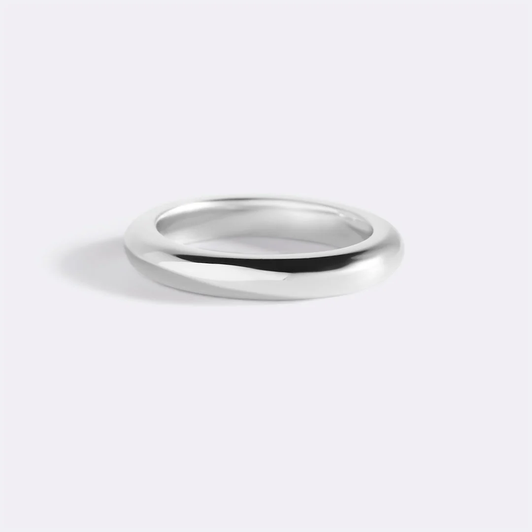 Half Round Band Stacking Ring