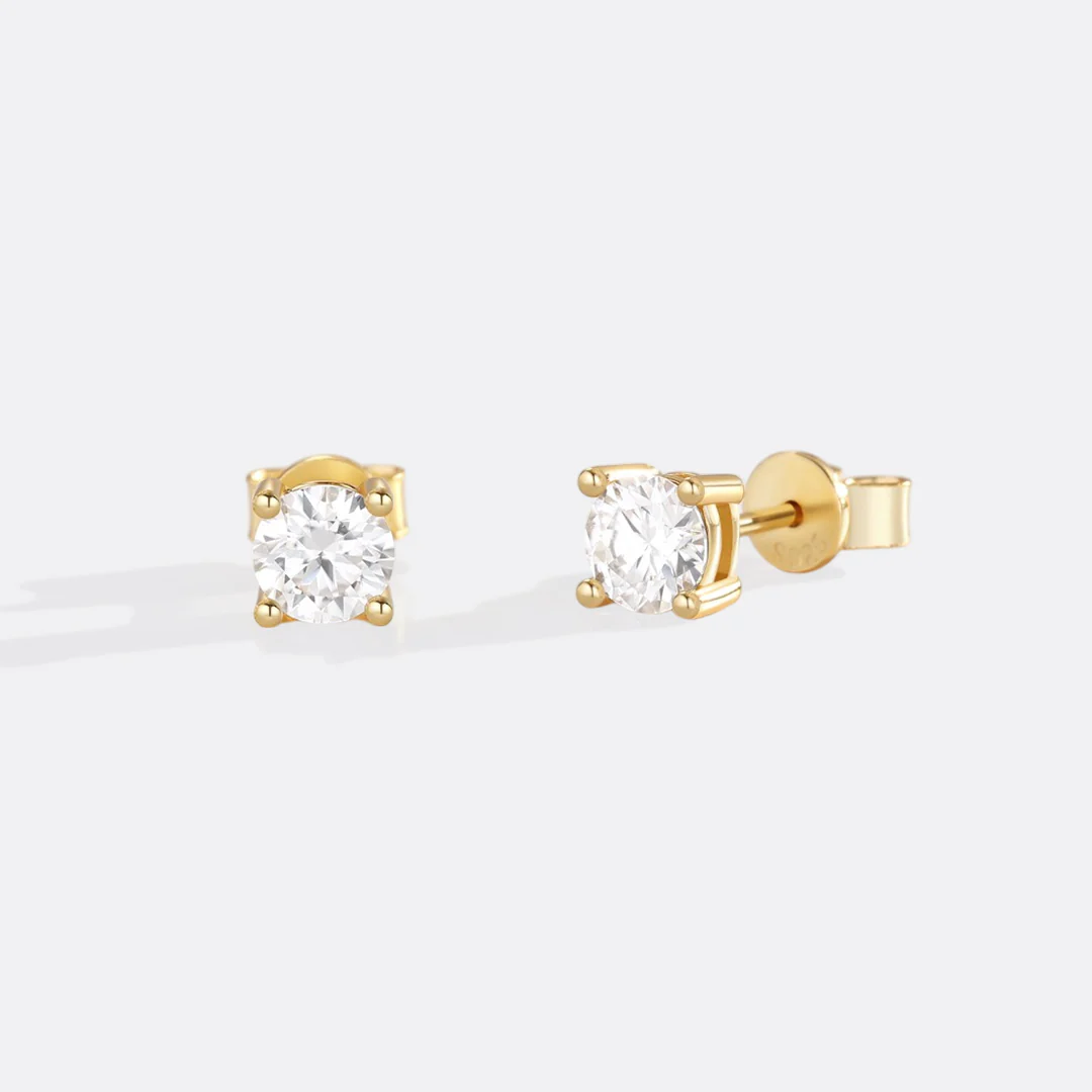 Classic Diamond Stud Earrings