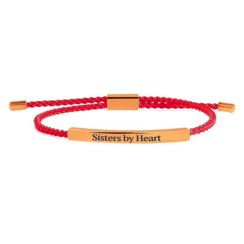 Not Sisters By Blood But Sisters By Heart Inspire Bracelet