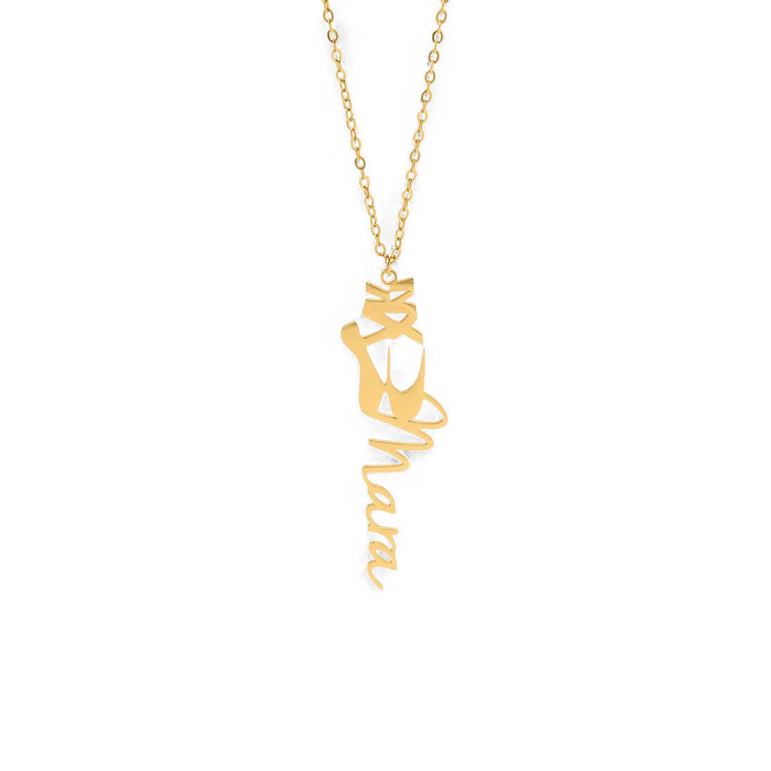 Ballet Shoes Name Necklace