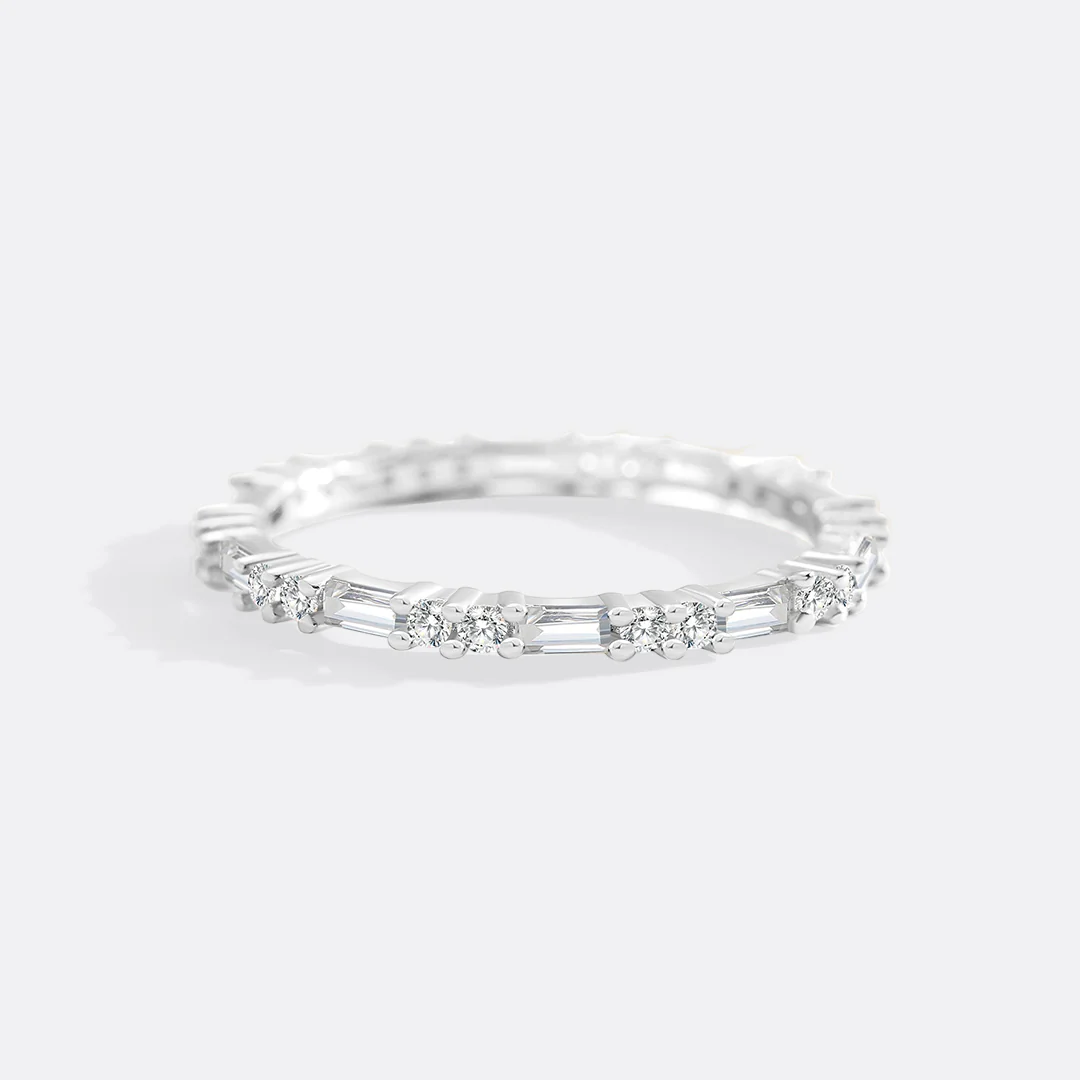 White Sapphire Stacking Ring