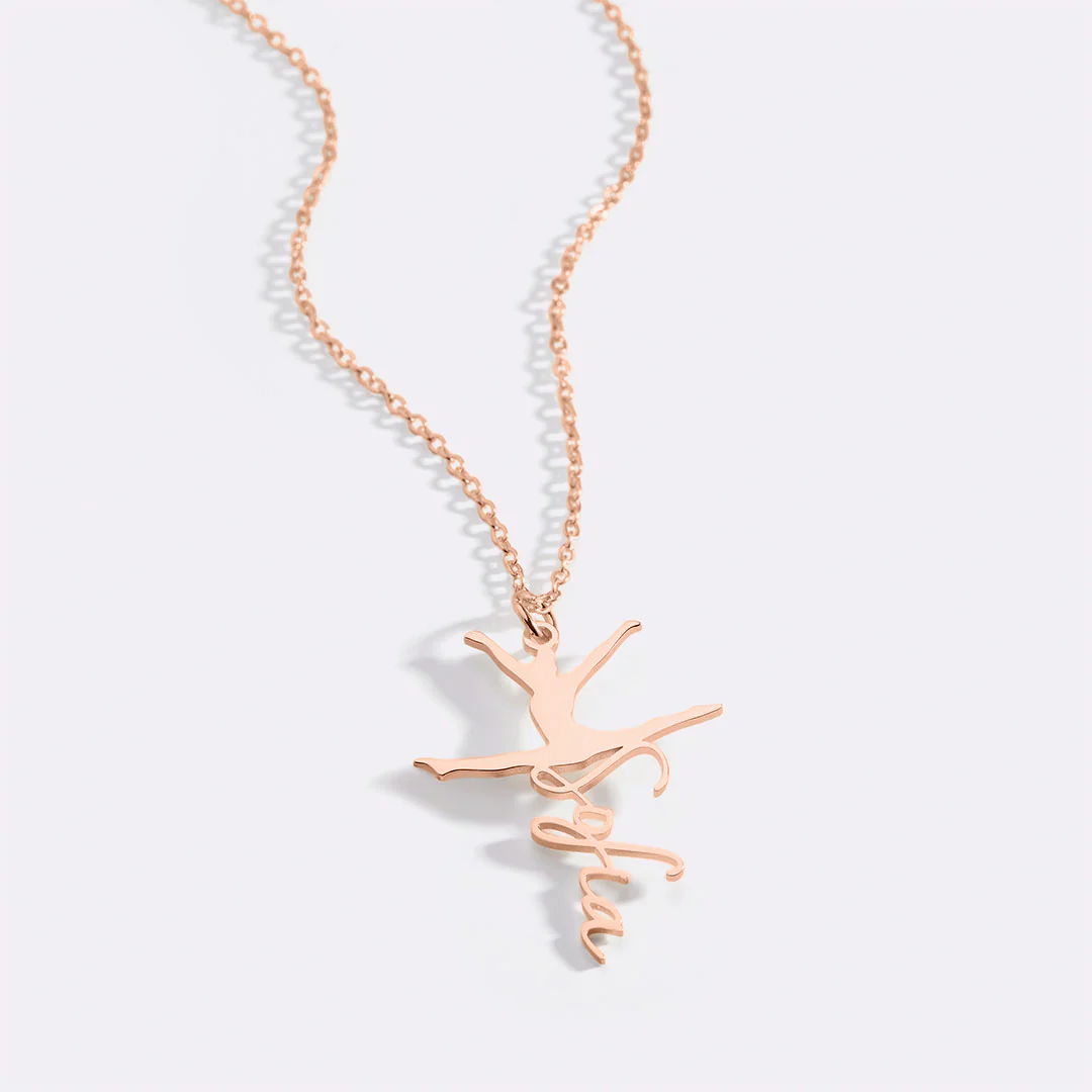 Custom Gymnast Name Pendant