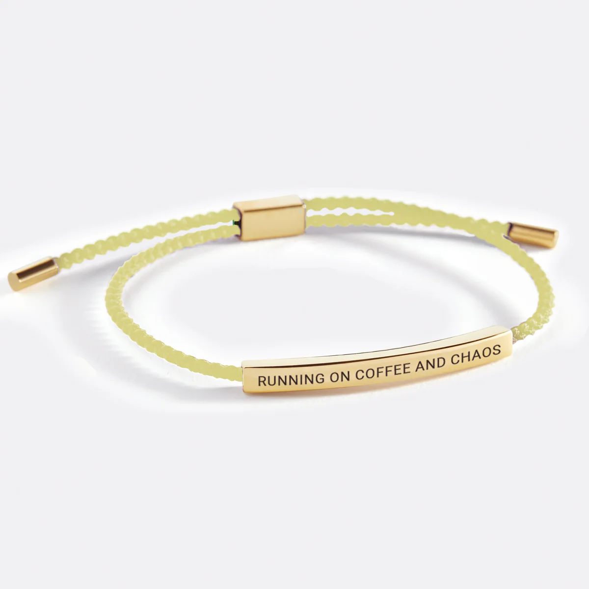 Running on Coffee and Chaos Inspire Bracelet