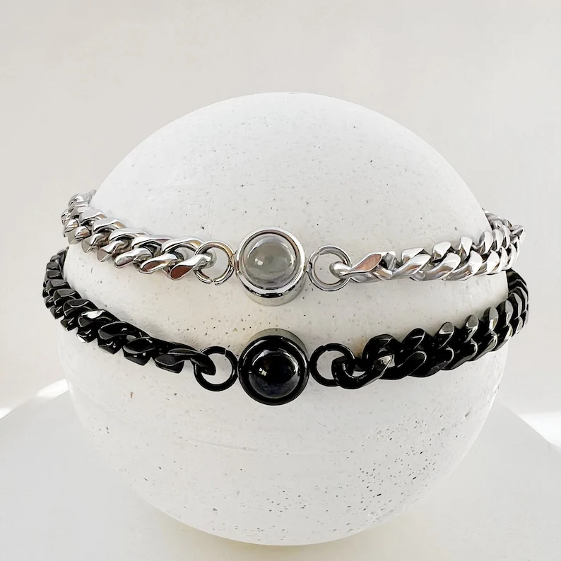 Cuban Chain Photo Bracelet