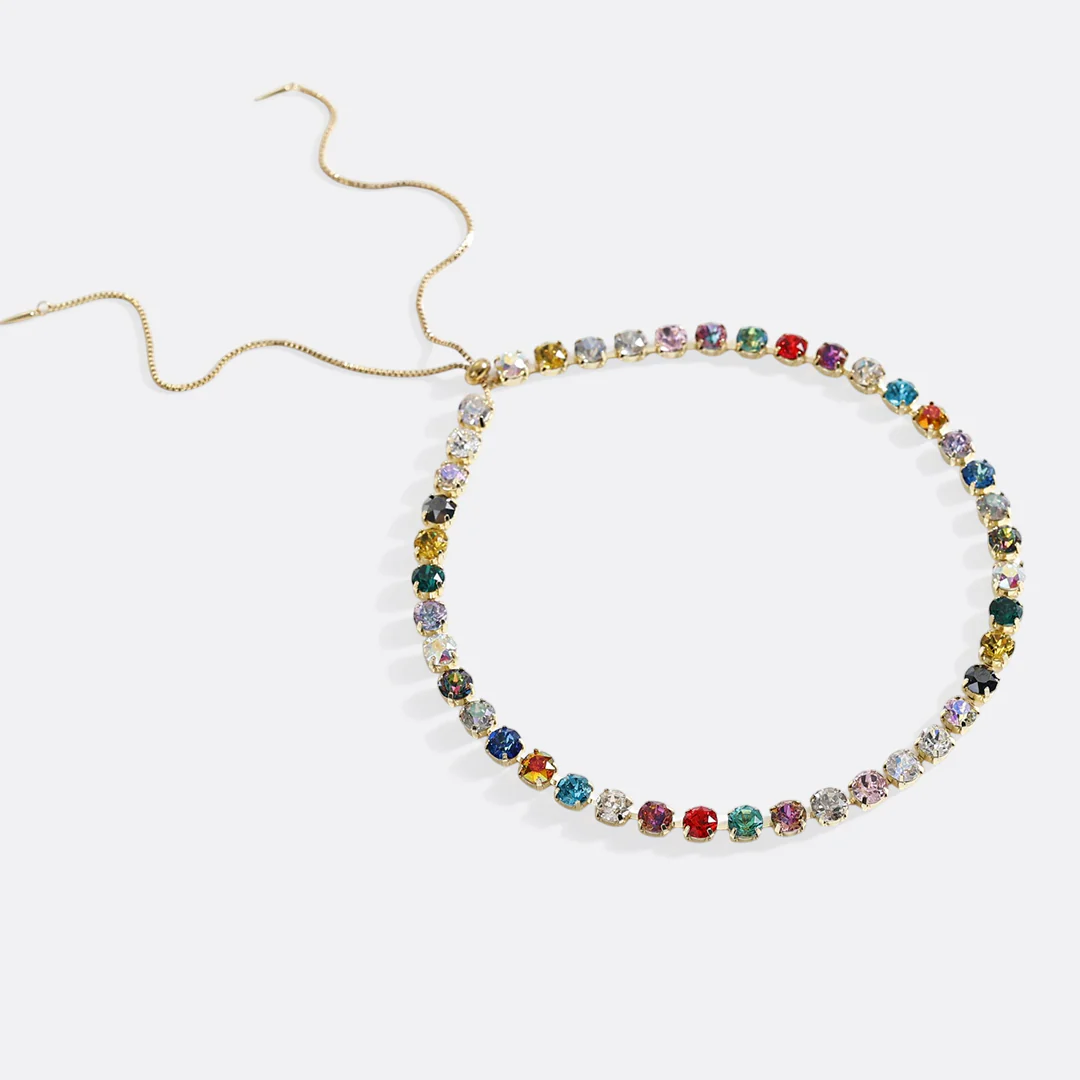 Ombré Crystal Adjustable Necklace