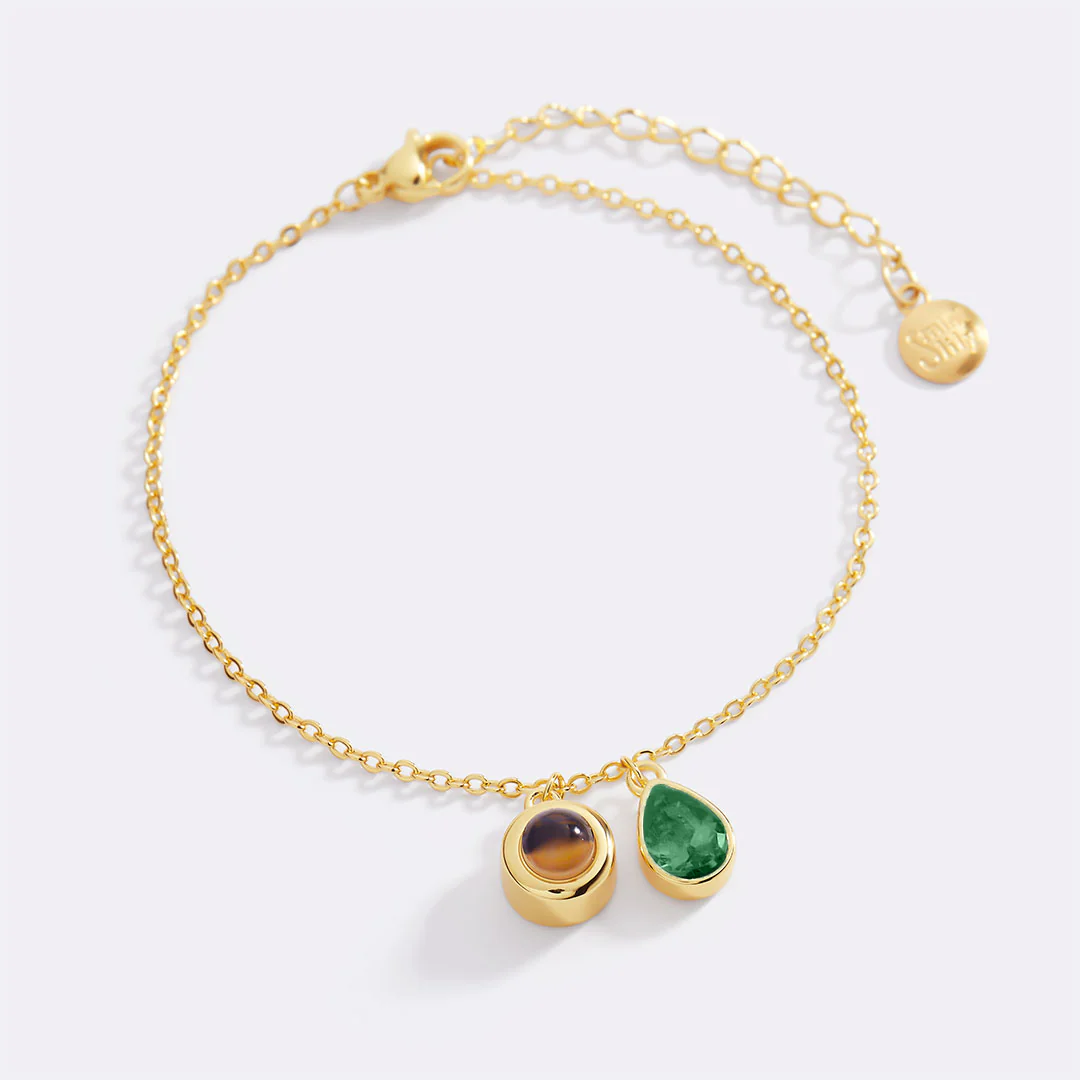 Birthstone Photo Bracelet