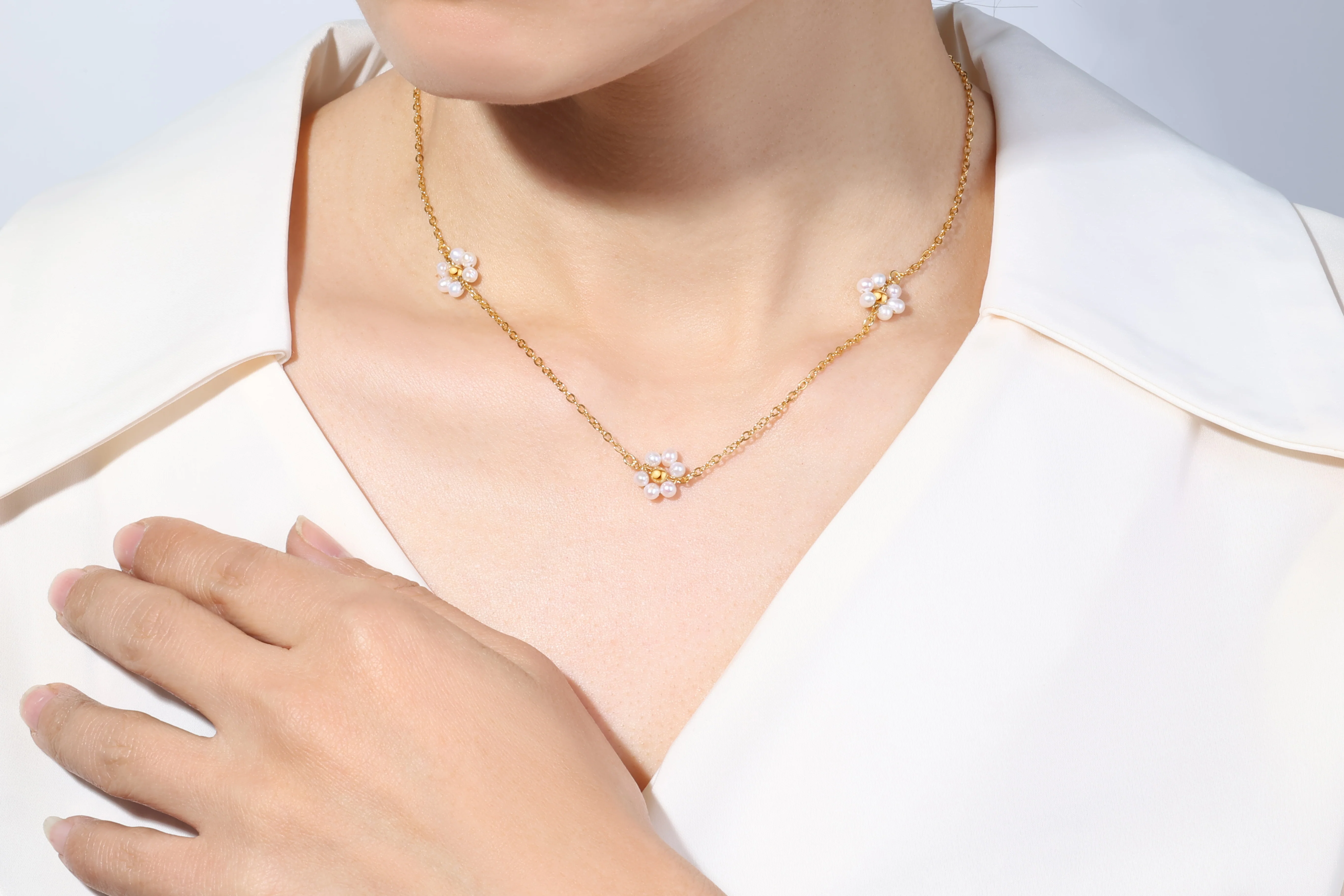 Marguerite Pearl Necklace