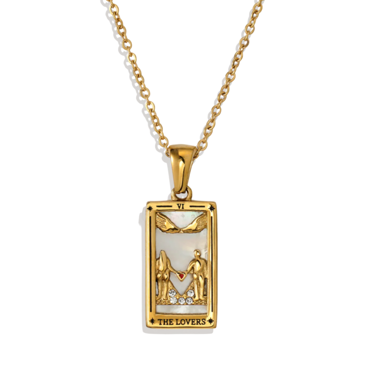 The Lovers Tarot Necklace
