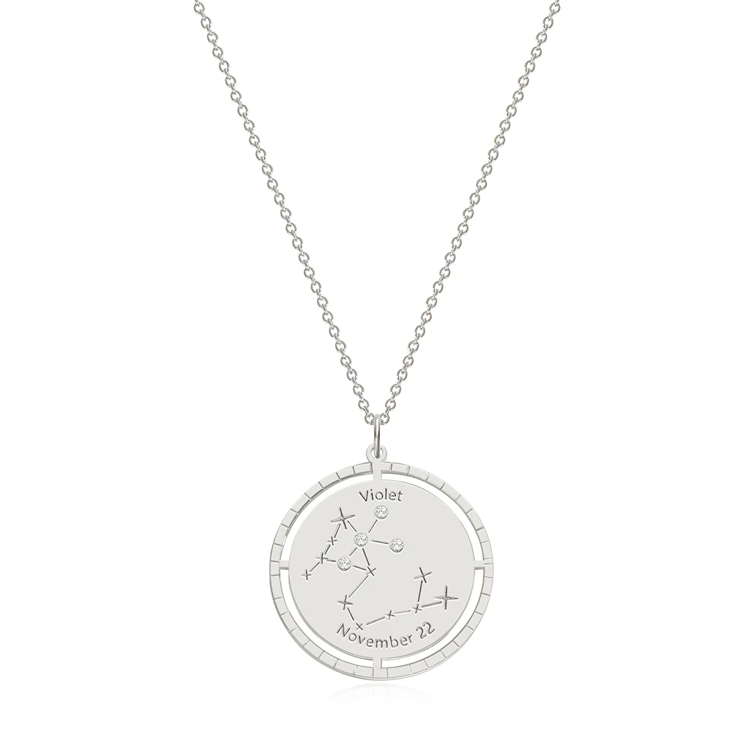 Personalized Constellation Pendant Necklace
