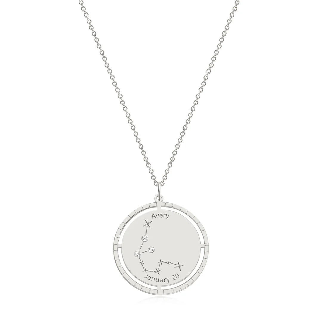 Personalized Constellation Pendant Necklace
