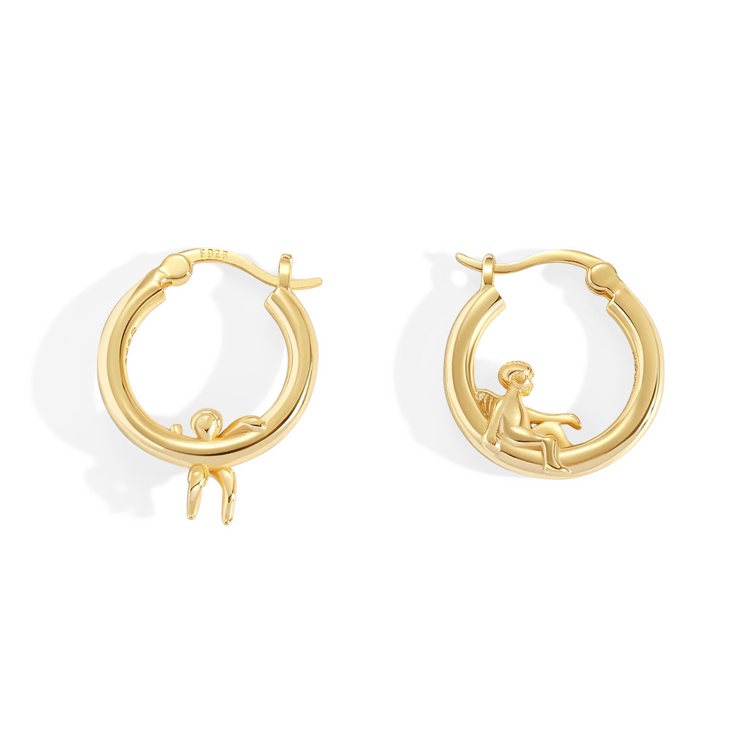 Cherub Gold Hoops