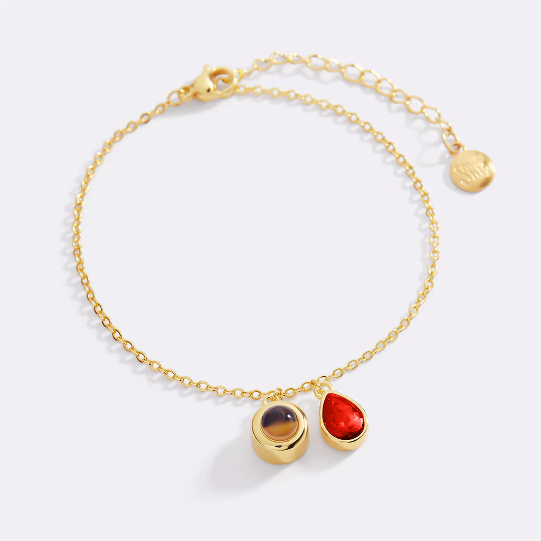 Birthstone Photo Bracelet