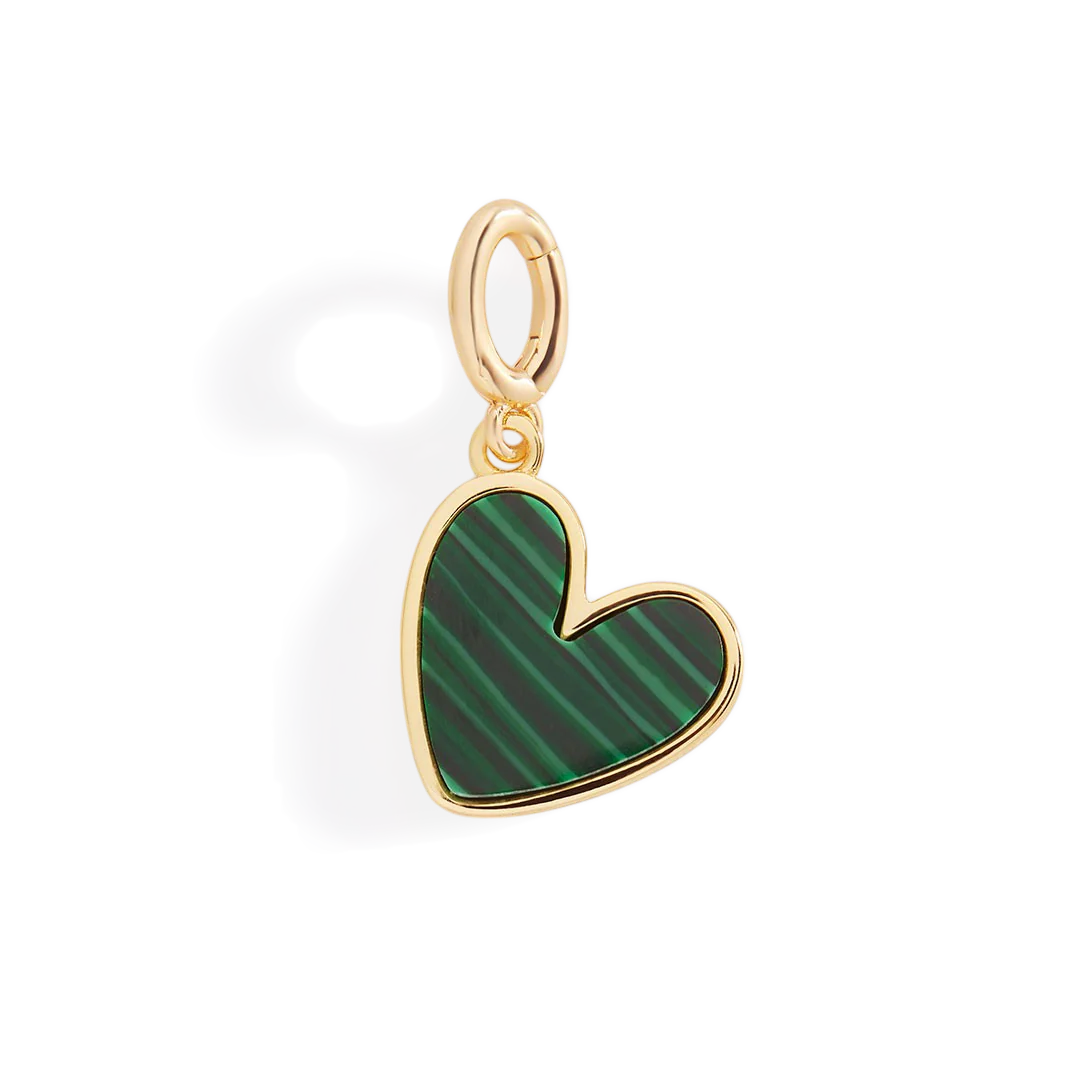 Natural Stone Heart Charm