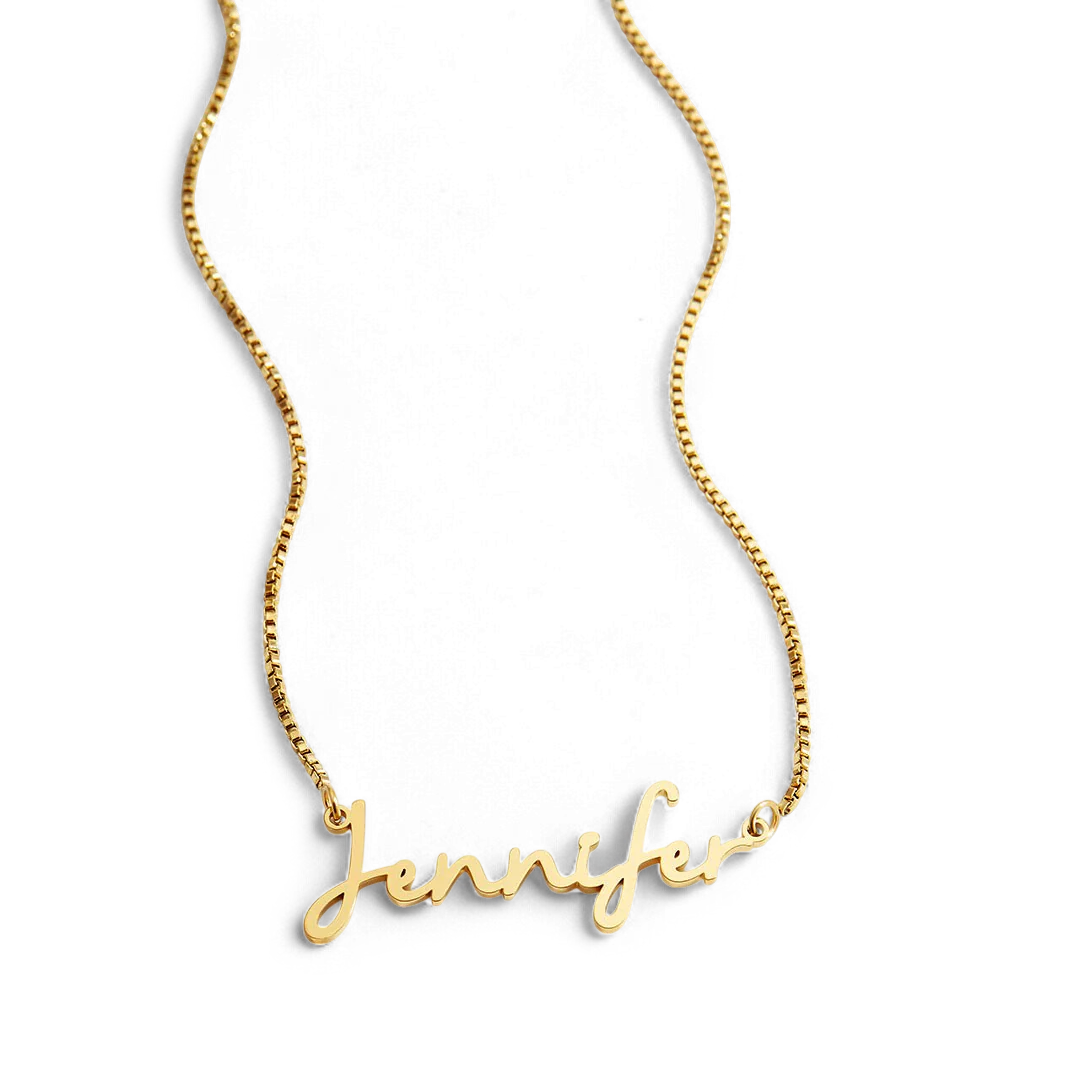 Fairy Name Necklace with Box Chain