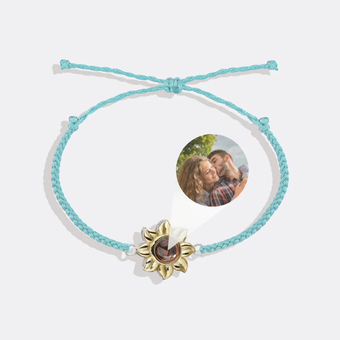 Sunflower Photo Bracelet