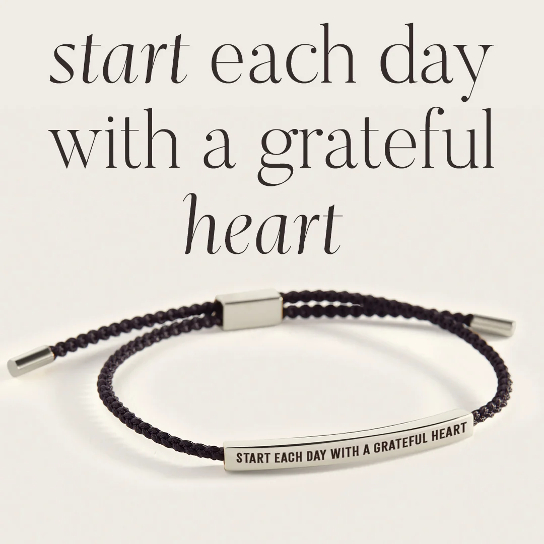 Start Each Day With A Greatful Heart Inspire Bracelet