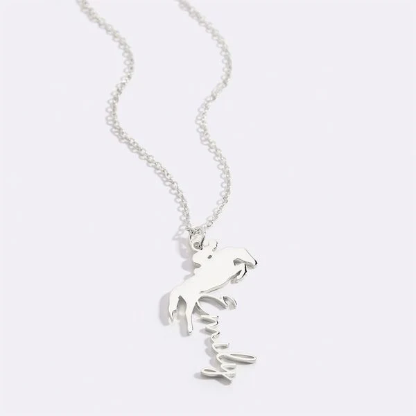 Equestrian Name Necklace