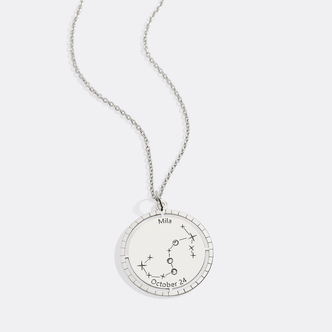 Personalized Constellation Pendant Necklace