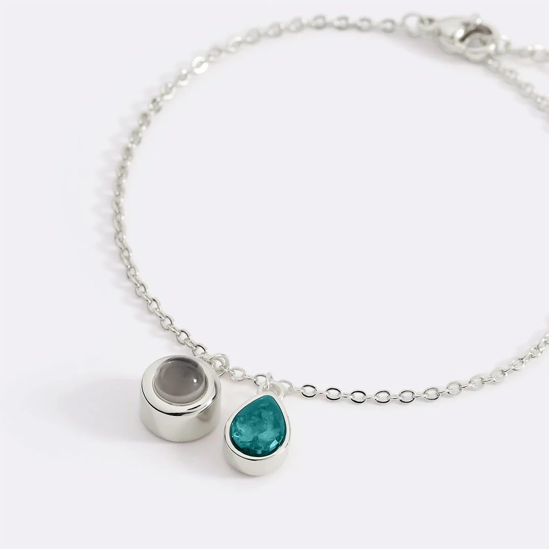 Birthstone Photo Bracelet