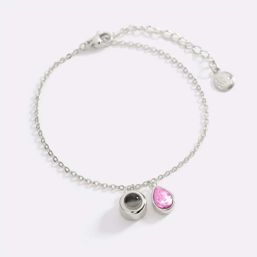 Birthstone Photo Bracelet
