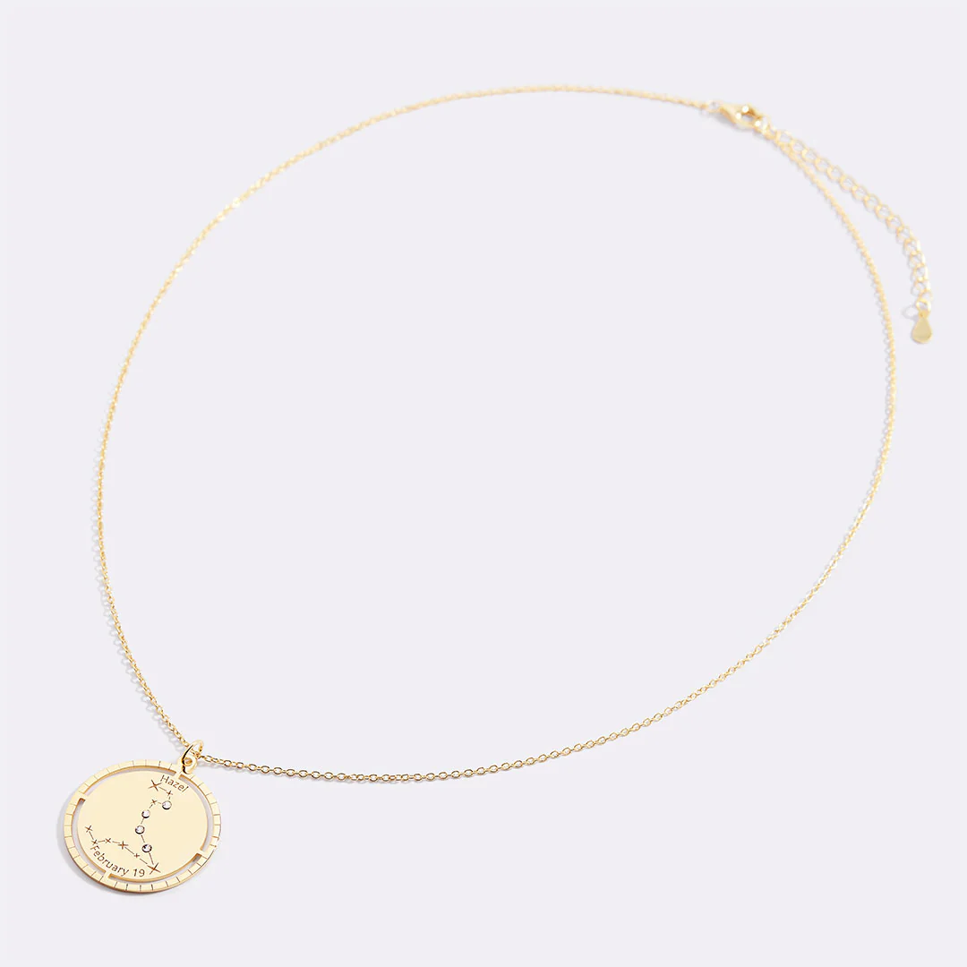 Personalized Constellation Pendant Necklace
