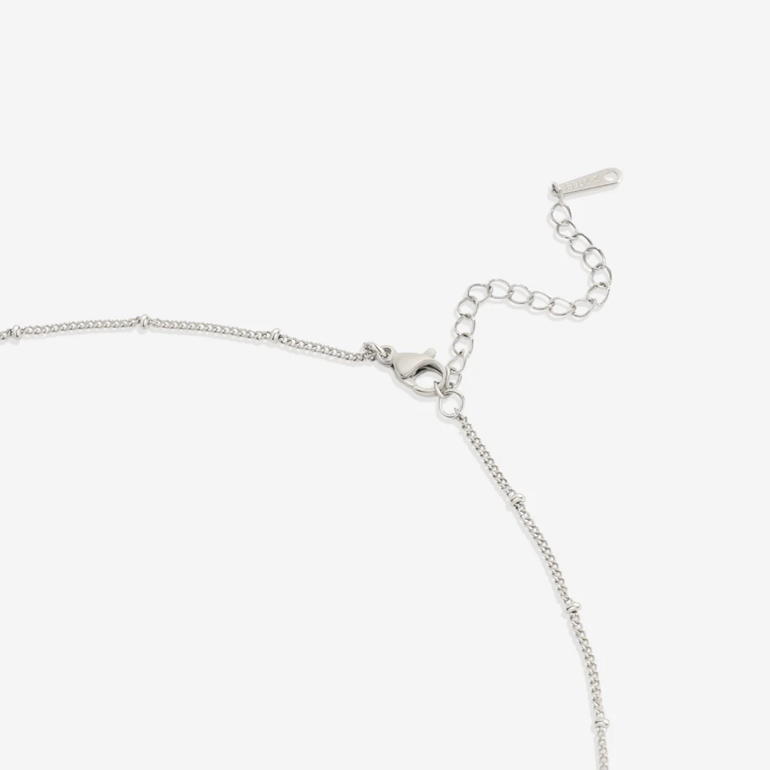 Monogram Scalloped Medallion Pendant Necklace