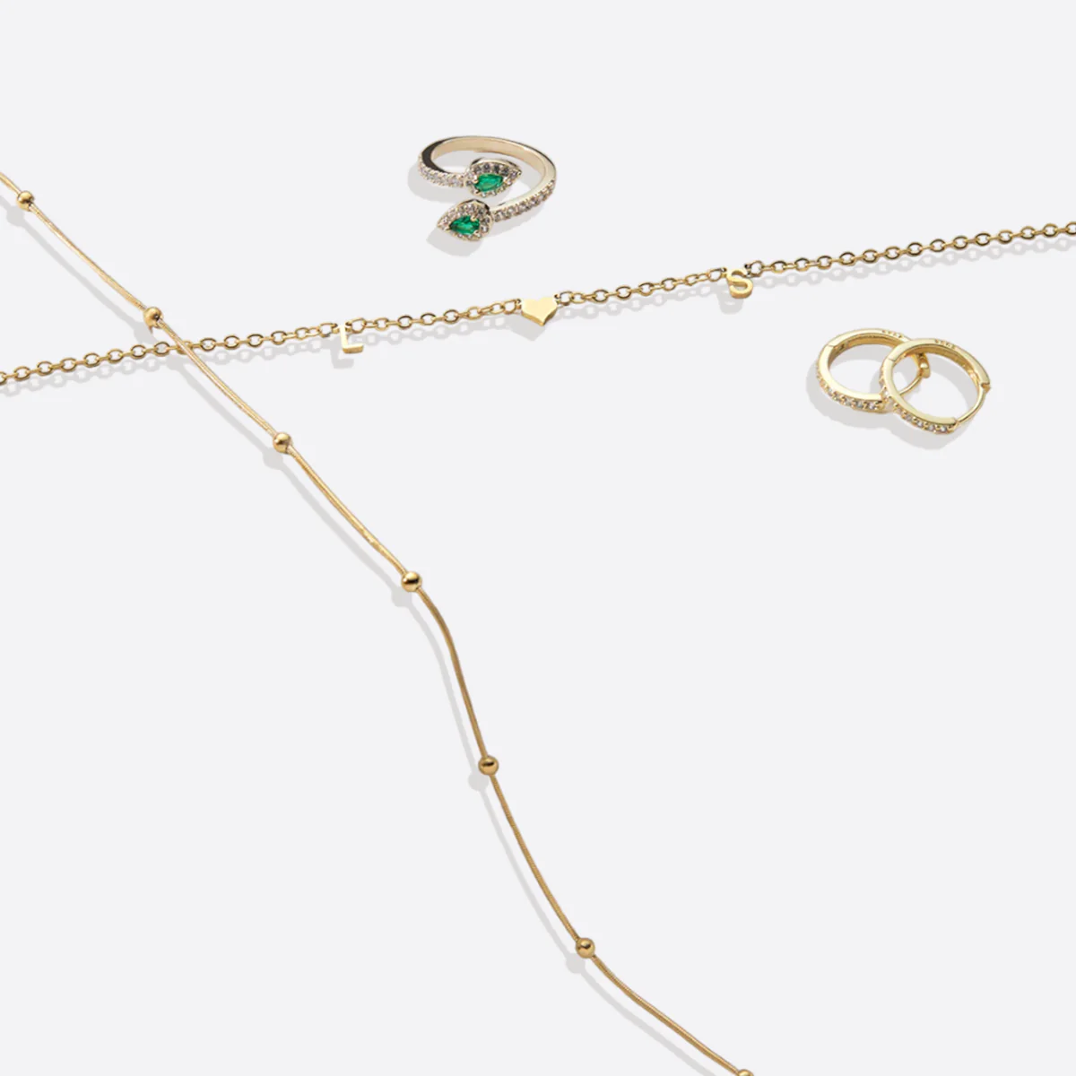 Pave Huggie Hoop Earrings