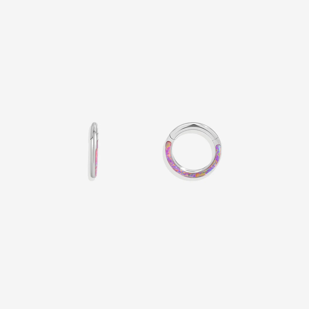 Magical Iridescent Clicker Hoops | 18g