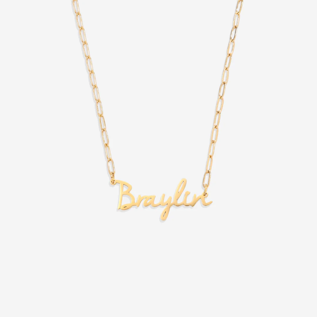 Fairy Name Necklace with Box Chain