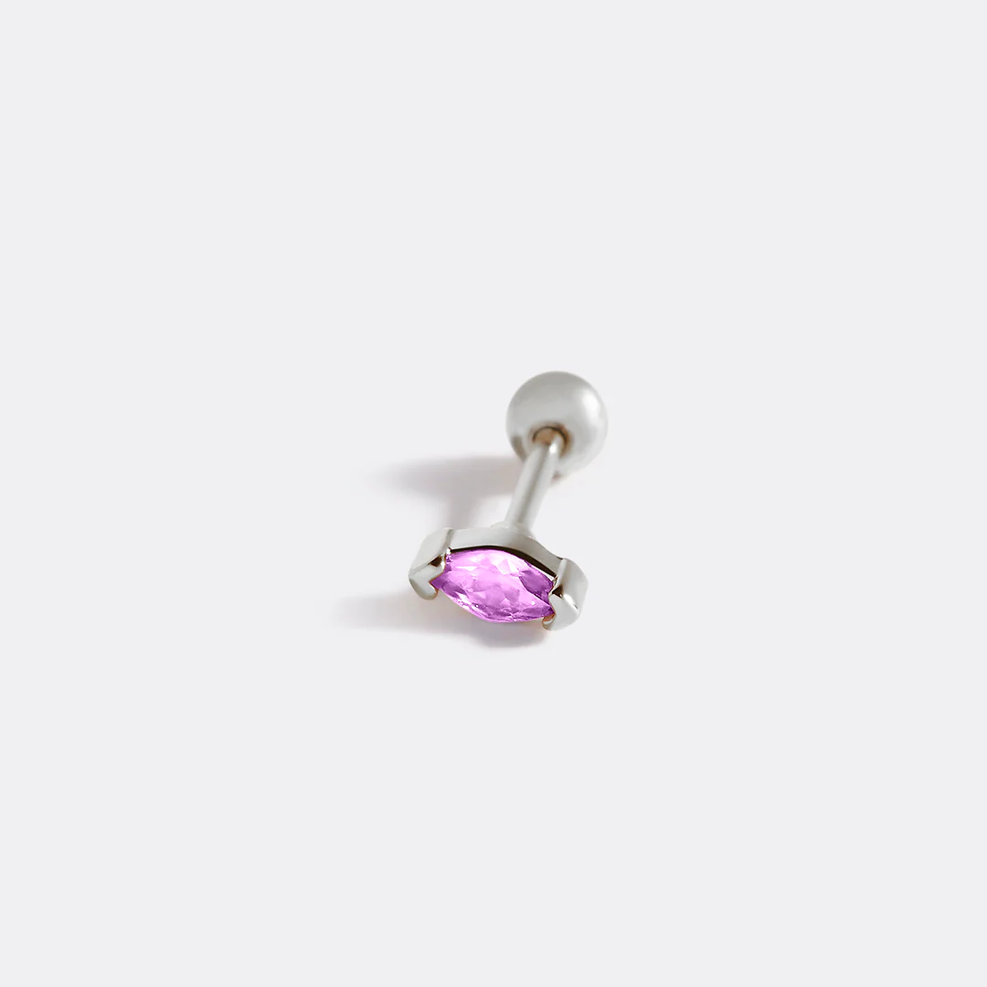Marquis Gemstone Sleeper Stud Earrings
