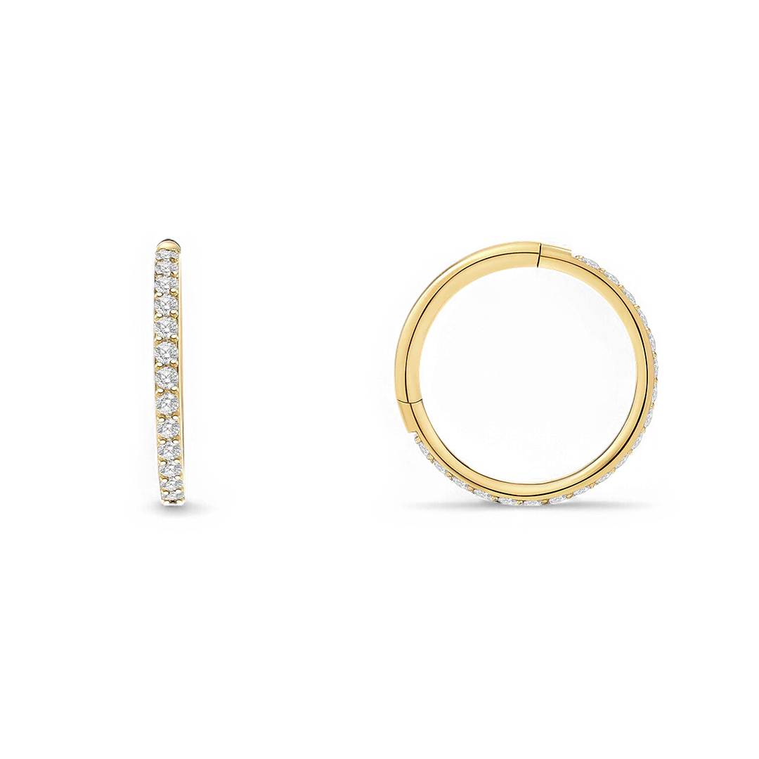 Eternity Crystal Cartilage Hoop Earrings | 16g