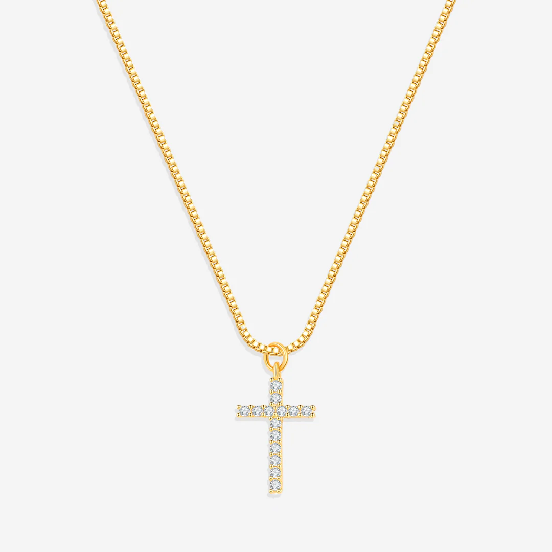 Pave Cross Necklace