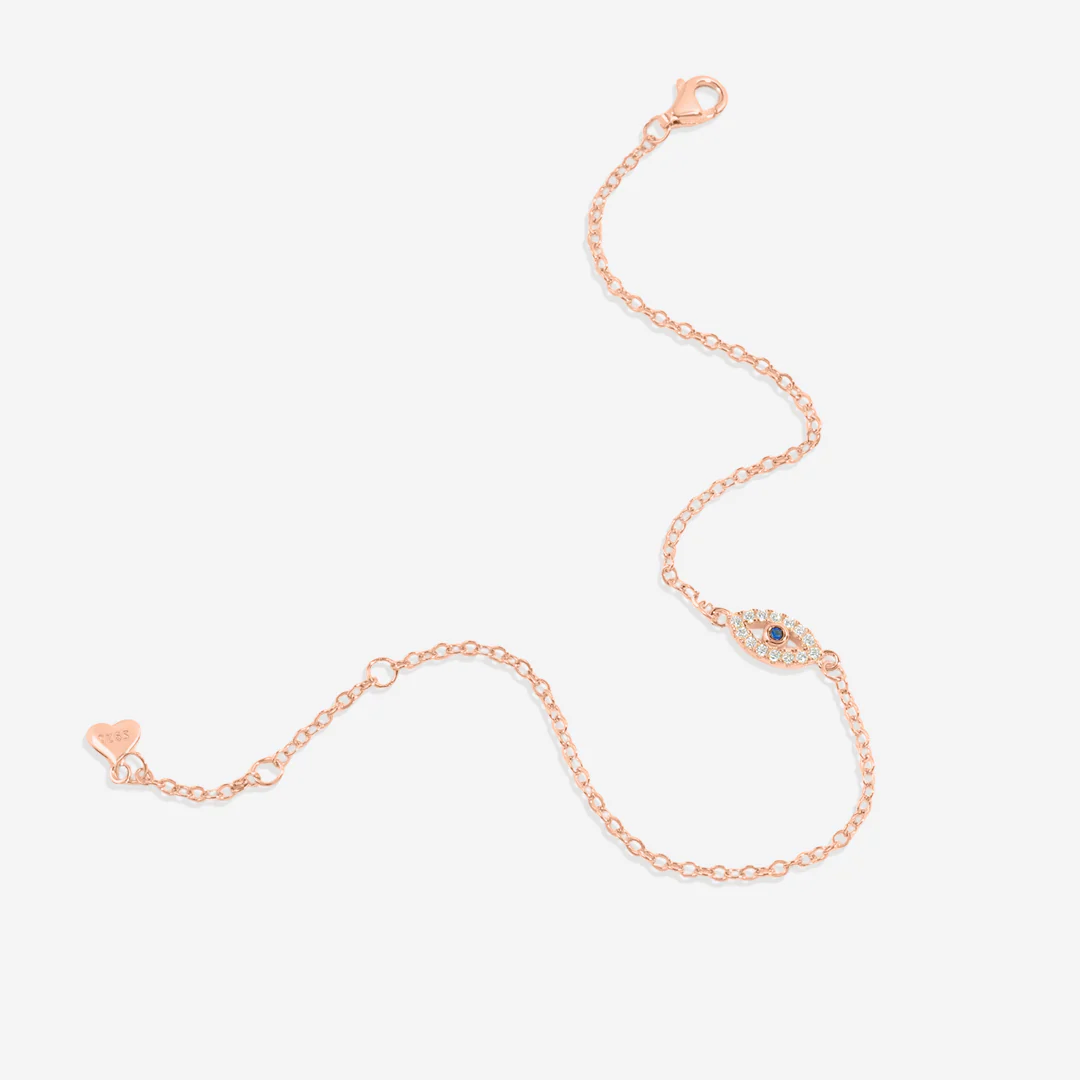 Dainty Evil Eye Charm Bracelet