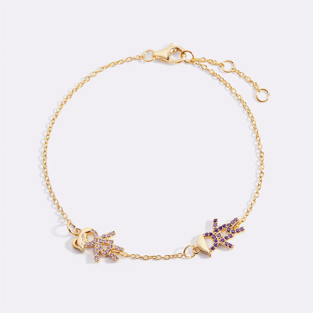 Personalized Mom Bracelet With Birthstone Kids