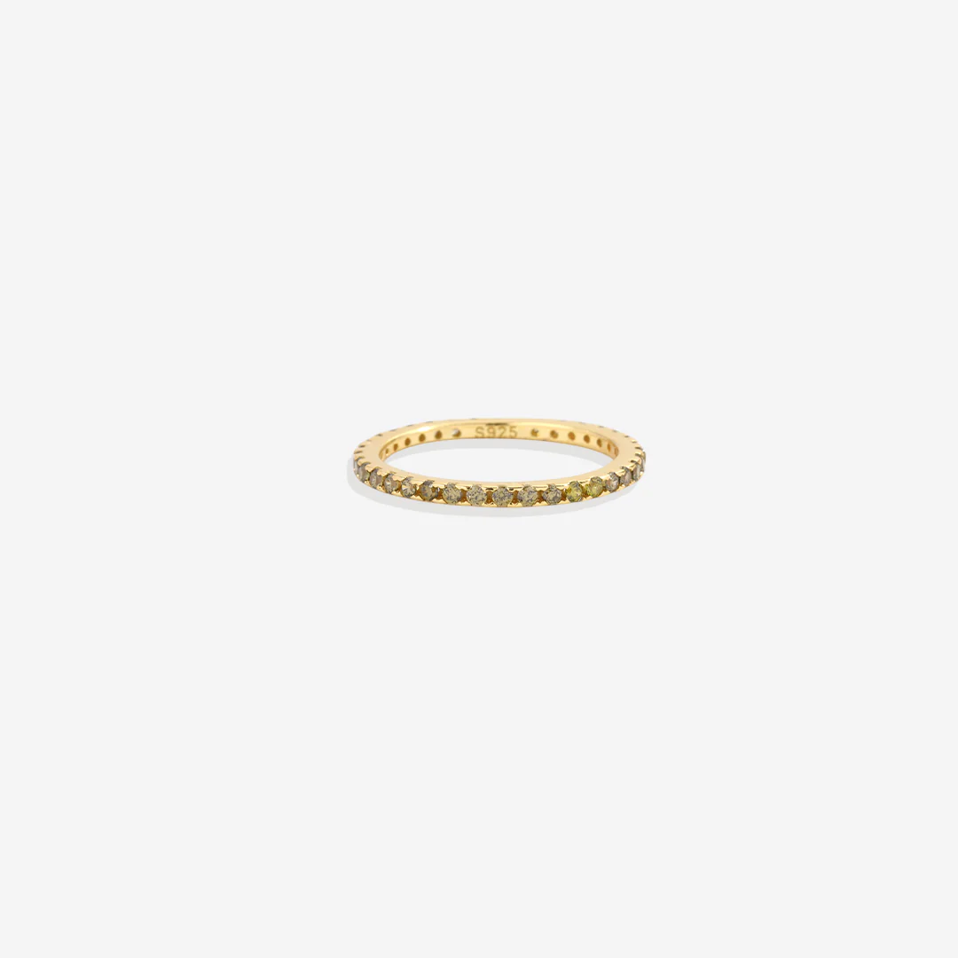 August Birthstone Eternity Stacking Ring