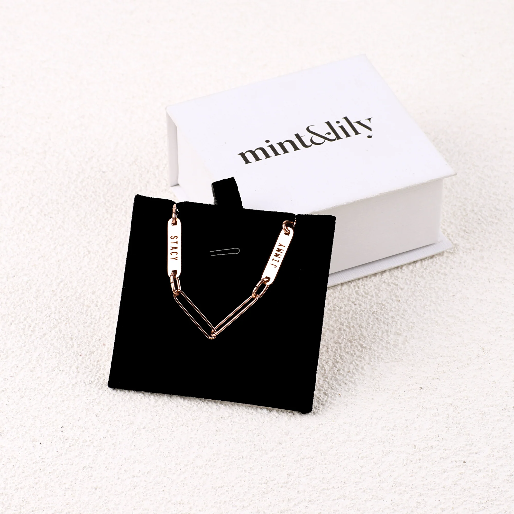 Personalized Paperclip Name Bracelet