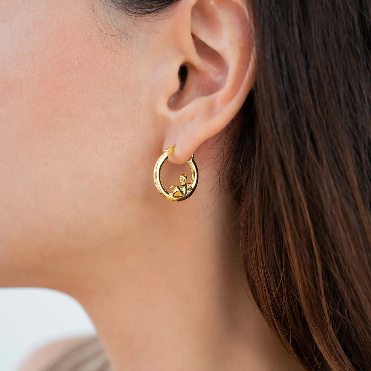 Cherub Gold Hoops