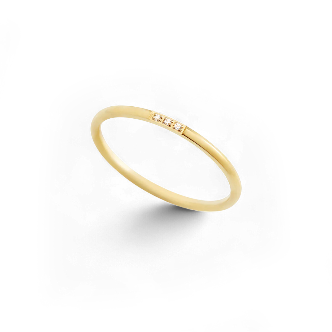 Dainty Diamonds Stacking Ring