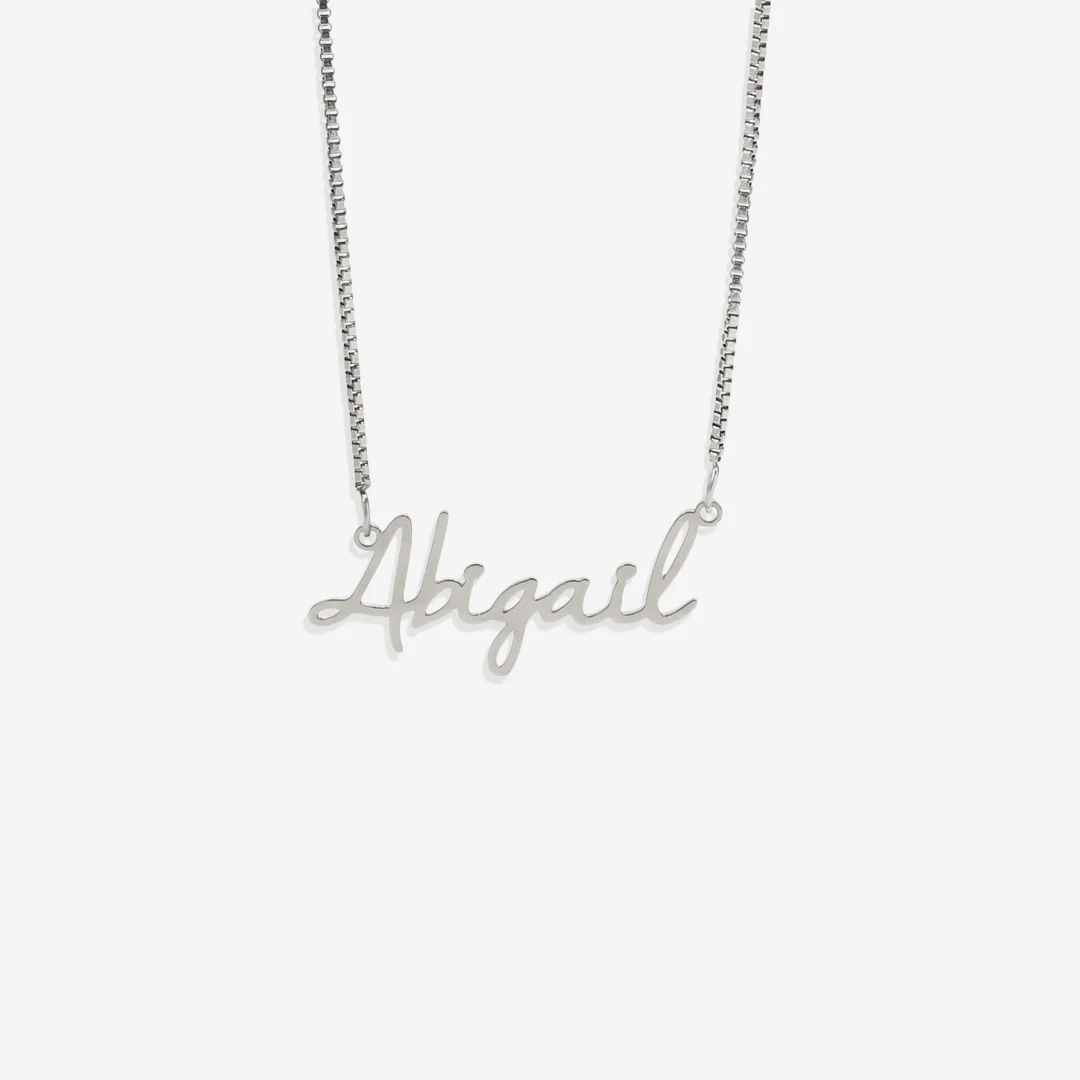 Fairy Name Necklace with Box Chain