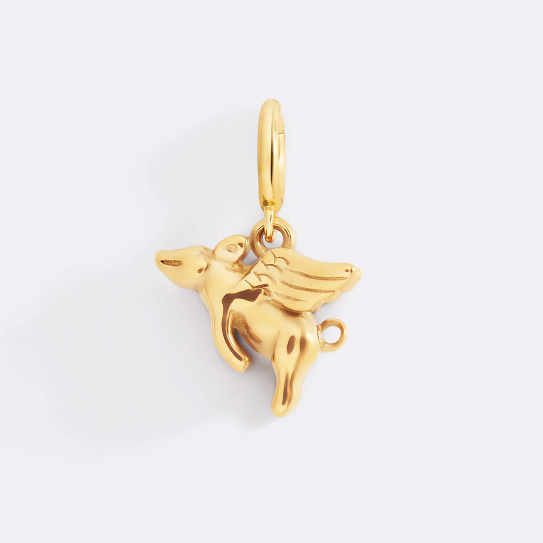 Flying Pig Charm