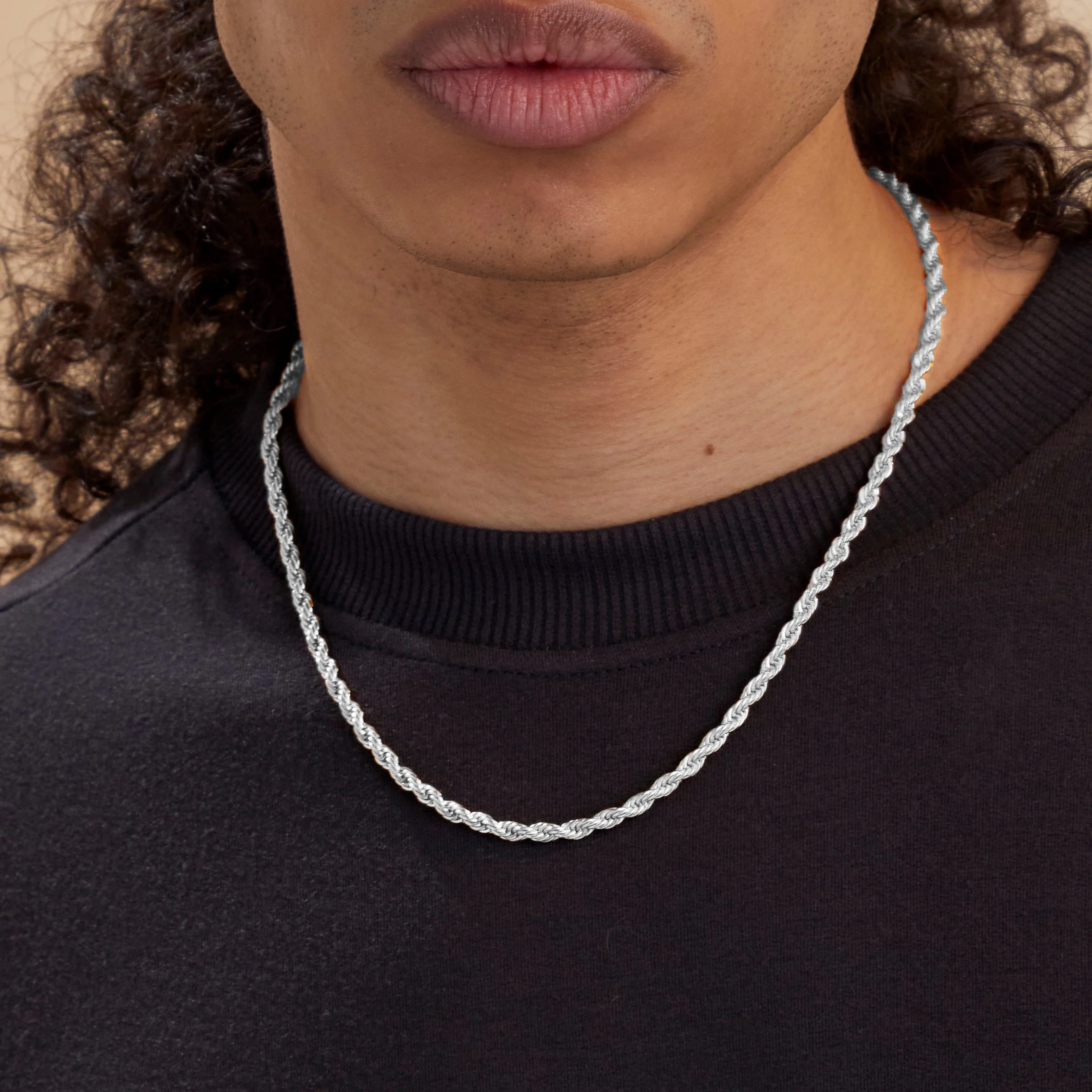 4mm Rope Chain Necklace
