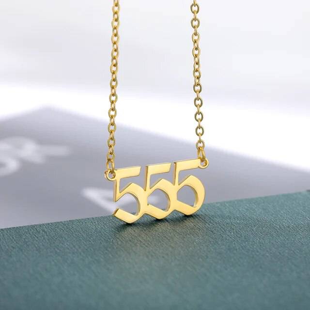 Dainty Angel Number Necklace
