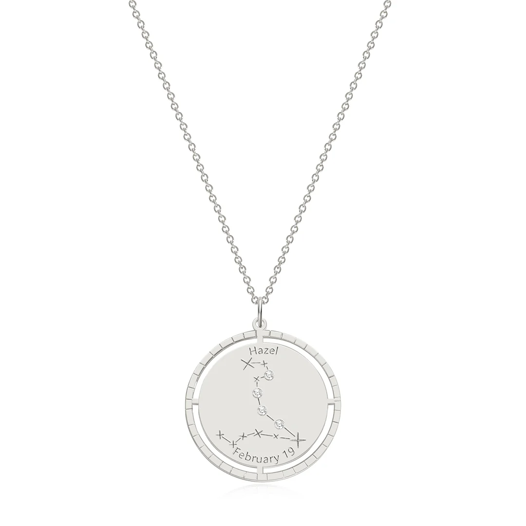 Personalized Constellation Pendant Necklace