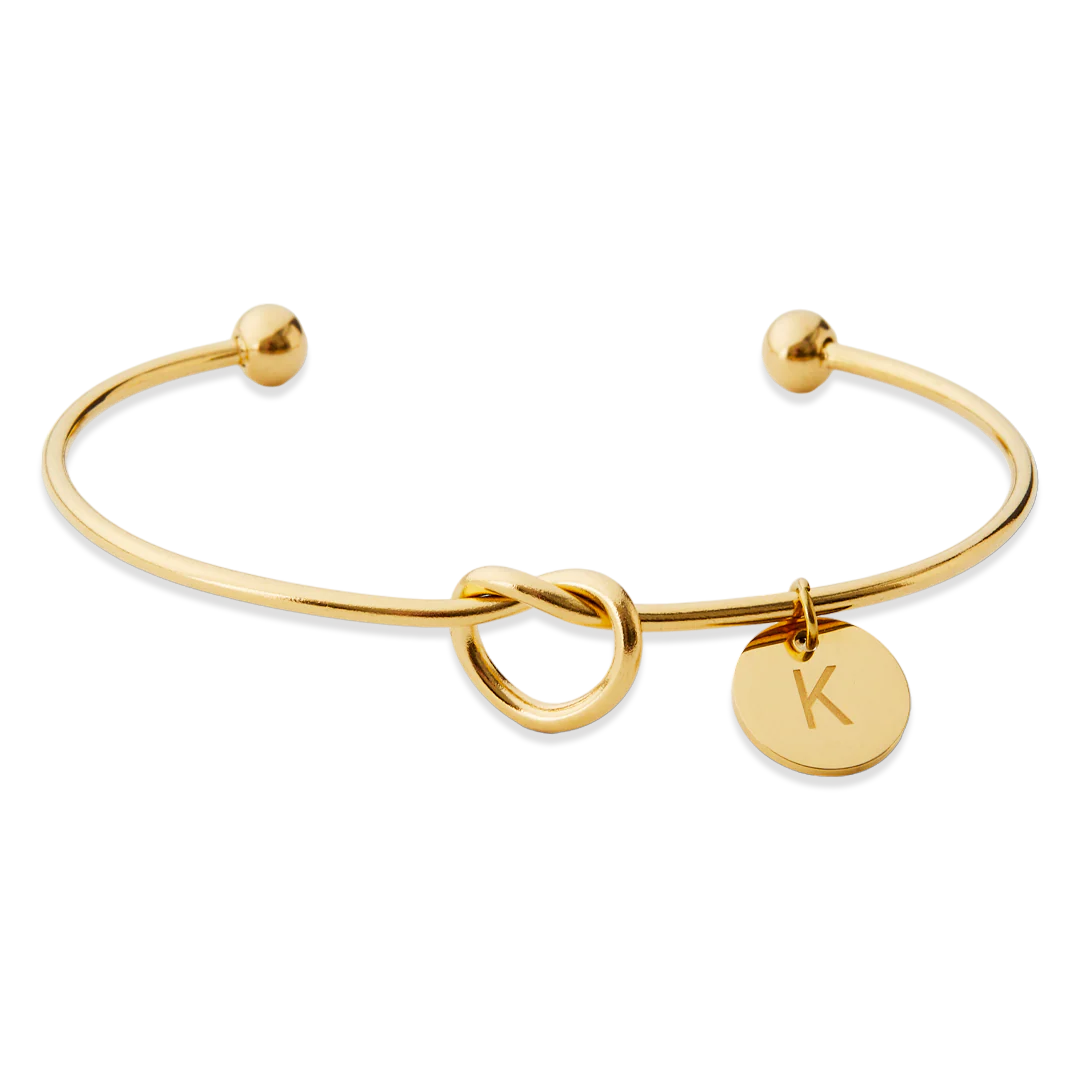 Personalized Tie the Knot Bracelet • Bridesmaid Gift Bracelet