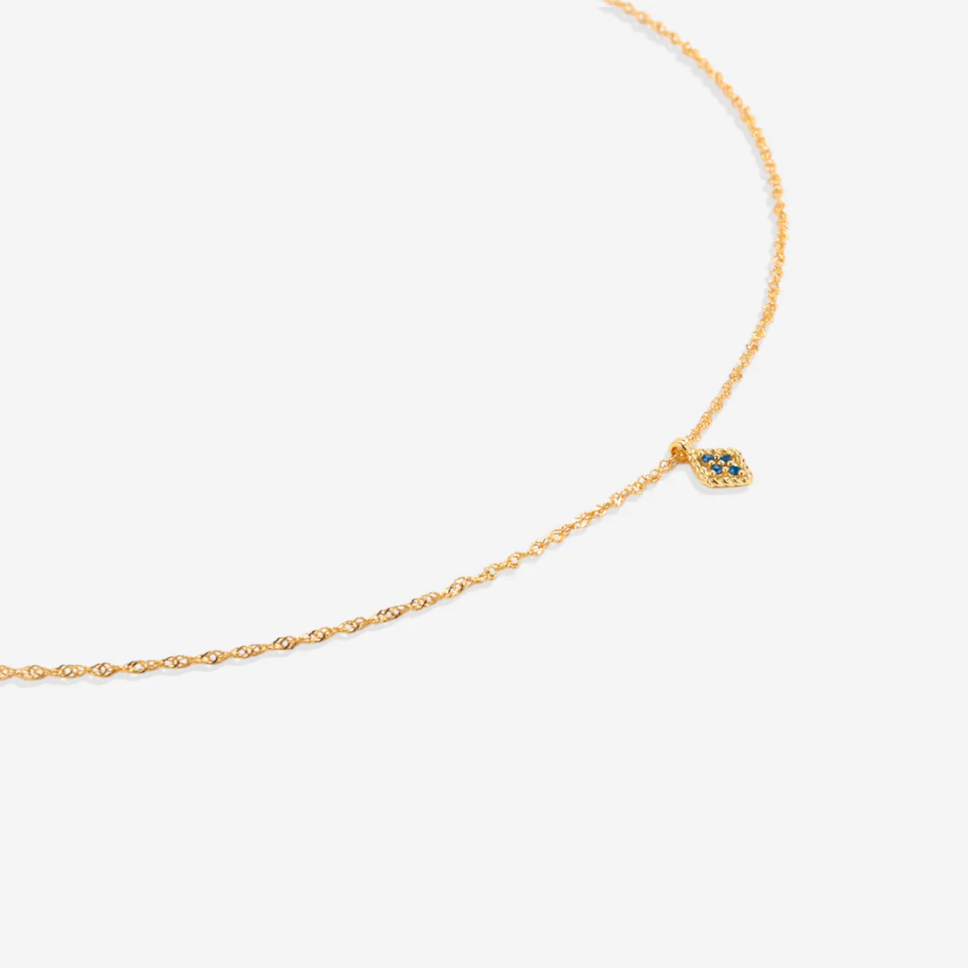 Dainty Birthstone Kite Necklace