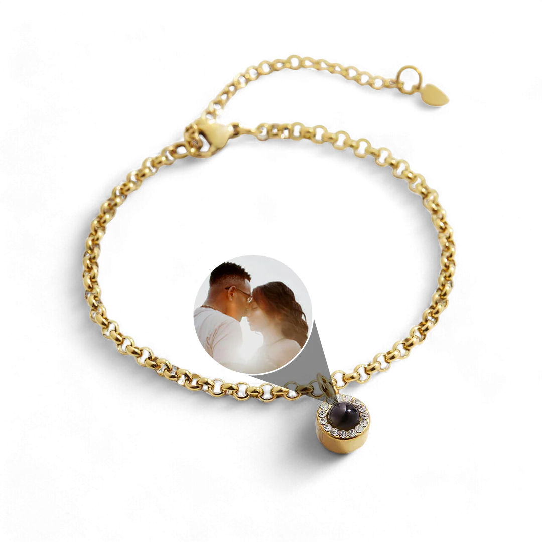 Petite Halo Photo Bracelet