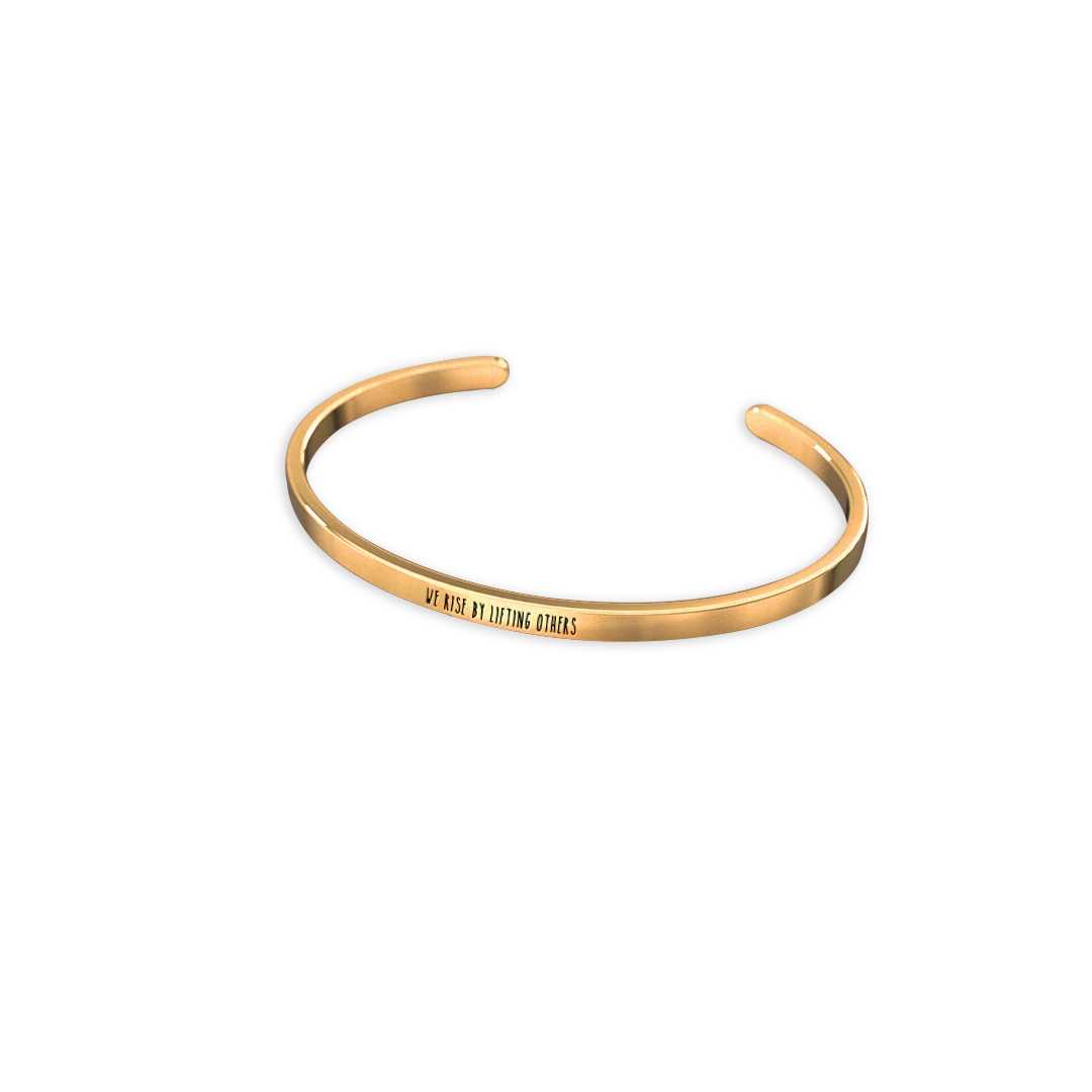 Personalized Thin Cuff Bracelet