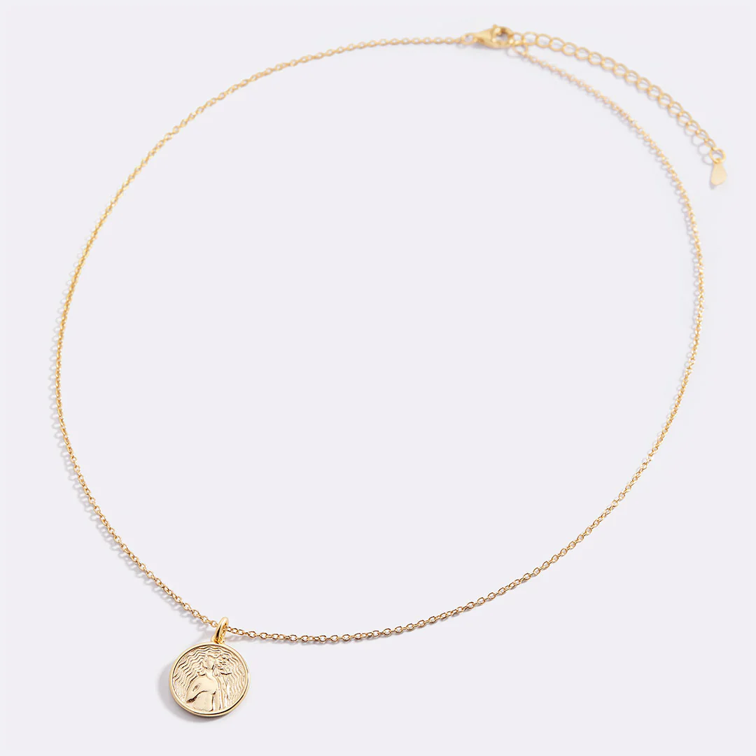 Greek Goddess Pendant Necklace